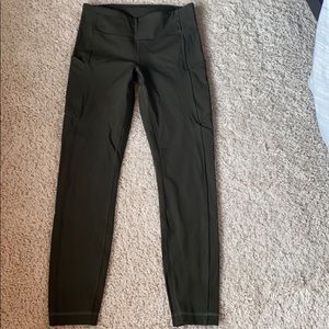 Lululemon Olive Green workout leggings